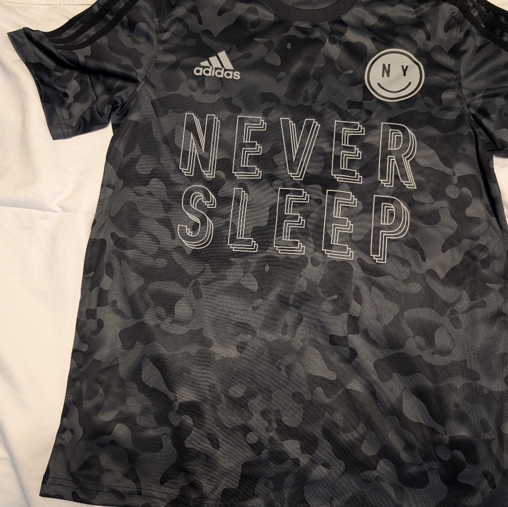 Adidas Gray Camouflage 'Never Sleep' Tee Exclusive NY Store